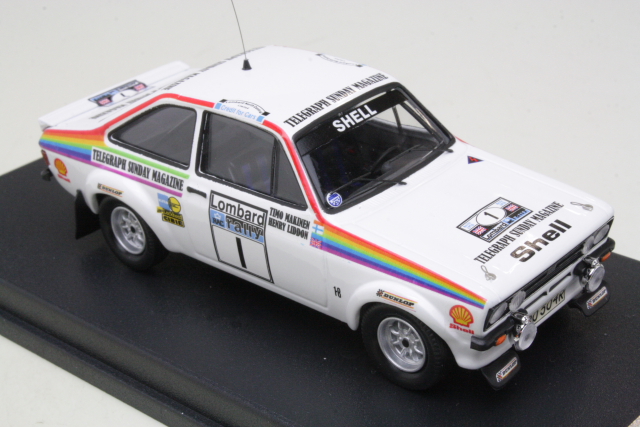 Ford Escort Mk2 RS1800, RAC 1976, T.Mäkinen, no.1 - Sulje napsauttamalla kuva