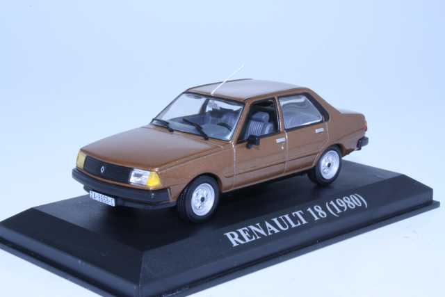 Renault R18 1980, ruskea - Sulje napsauttamalla kuva