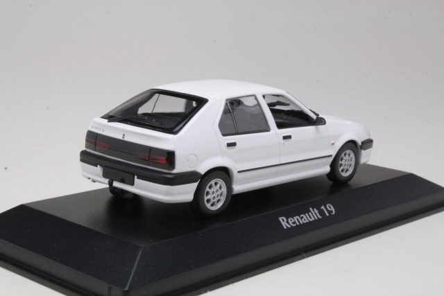 Renault 19 1995, white - Click Image to Close
