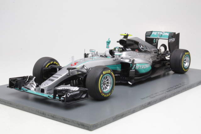 Mercedes AMG W07 Hybrid, 2nd. AbuDhabi 2016, N.Rosberg, no.6