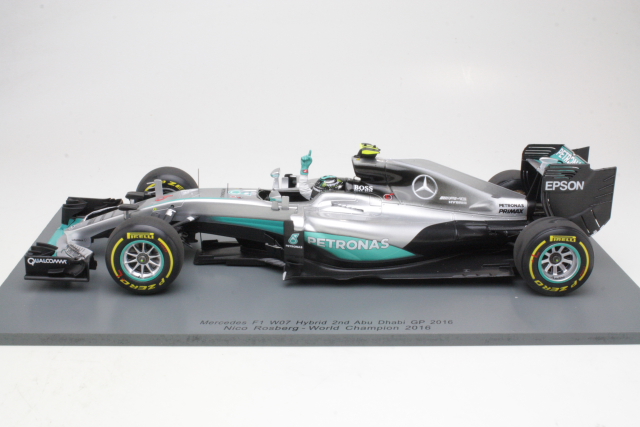 Mercedes AMG W07 Hybrid, 2nd. AbuDhabi 2016, N.Rosberg, no.6 - Sulje napsauttamalla kuva