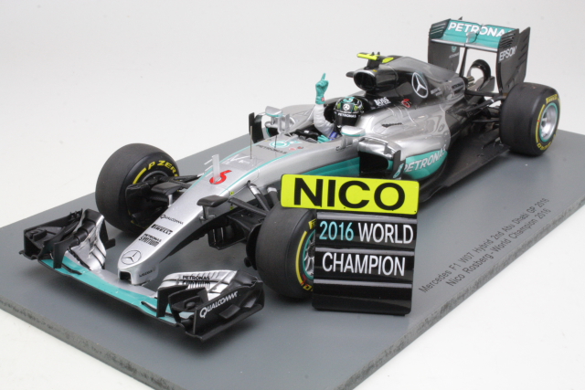 Mercedes AMG W07 Hybrid, 2nd. AbuDhabi 2016, N.Rosberg, no.6