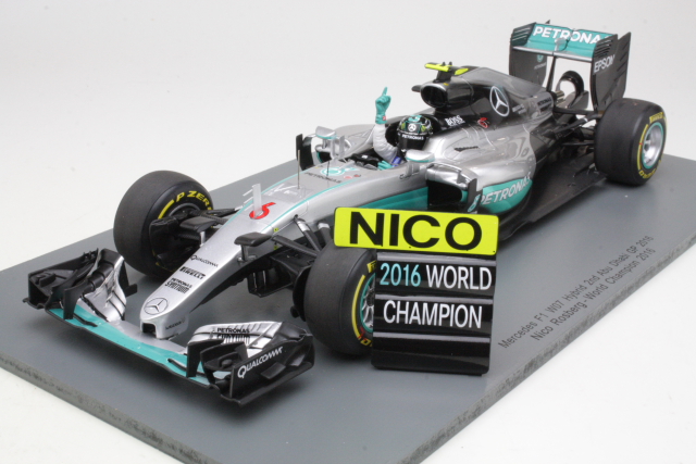 Mercedes AMG W07 Hybrid, 2nd. AbuDhabi 2016, N.Rosberg, no.6 - Click Image to Close