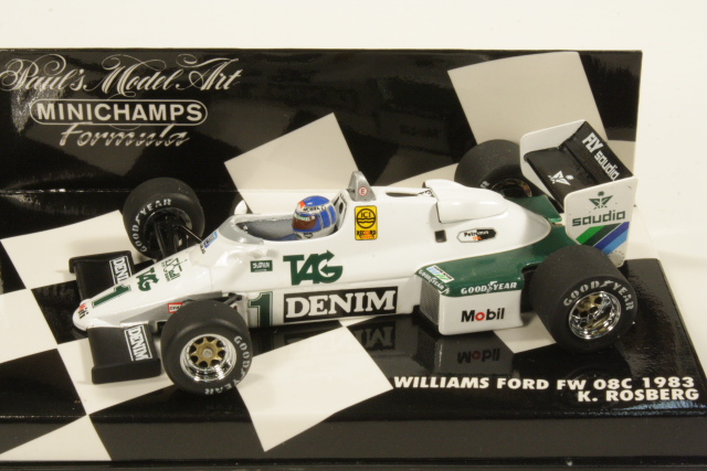 Williams Ford FW 08C 1983, K.Rosberg, no.1 - Sulje napsauttamalla kuva