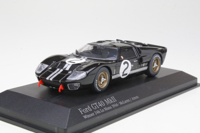 Ford GT40 Mk2, 1st. 24h LeMans 1966 B.McLaren/C.Amon, no.2 - Sulje napsauttamalla kuva