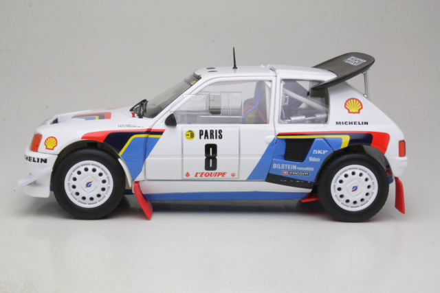 Peugeot 205 T16, Monte Carlo 1986, B.Saby, no.8 - Sulje napsauttamalla kuva