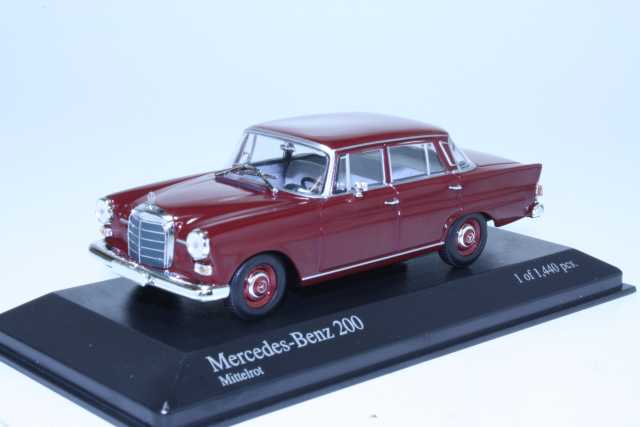 Mercedes 200 (w110) 1965, dark red