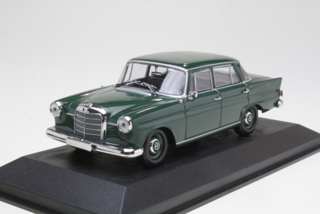 Mercedes 190 (w110) 1961, tummanvihreä - Sulje napsauttamalla kuva