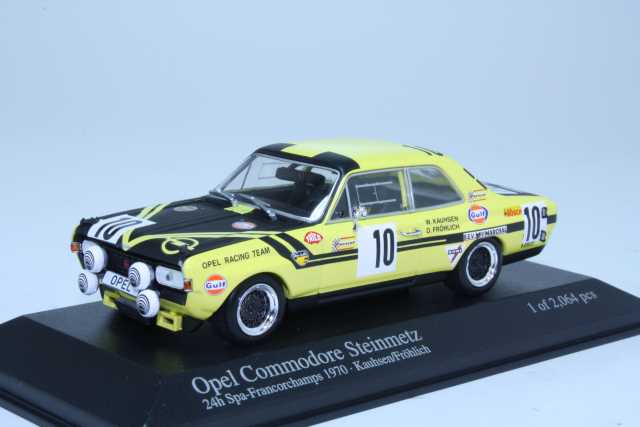 Opel Commodore A "Steinmetz", 24h Spa 1970, Kauhsen/Fröhlich - Sulje napsauttamalla kuva