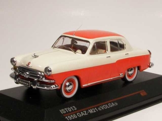 Volga GAZ M21 1956, white/red