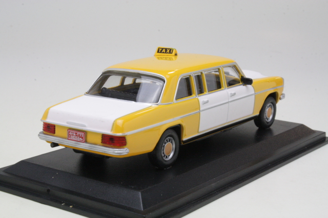 Mercedes 240D 1970, keltainen/valkoinen "Taxi Beirut" - Sulje napsauttamalla kuva