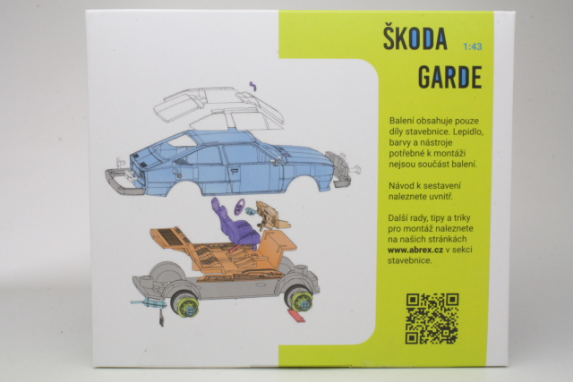 Skoda Garde 1982, punainen (Model Kit) - Sulje napsauttamalla kuva