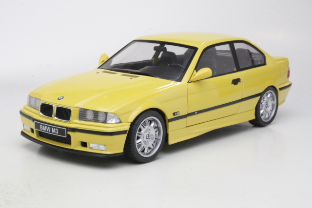 BMW M3 (e36) Coupe 1994, keltainen - Sulje napsauttamalla kuva