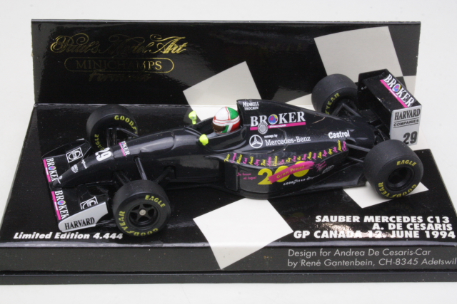 Sauber Mercedes C13, Canada GP 1994, A.DeCeasaris, no.29