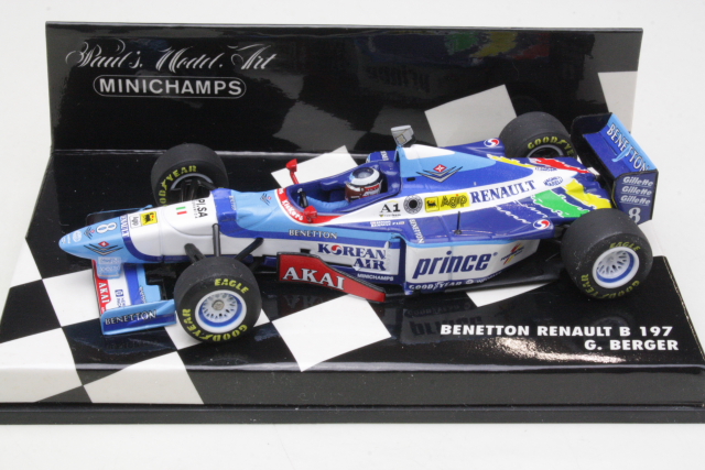 Benetton Renault B197, F1 1997, G.Berger, no.8