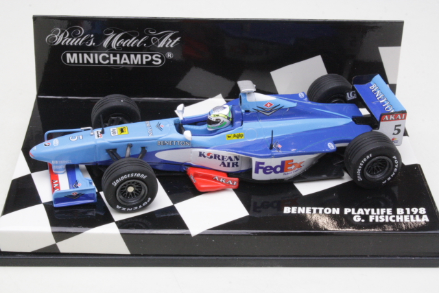 Benetton Playlife B198, F1 1998, G.Fisichella, no.5 - Sulje napsauttamalla kuva