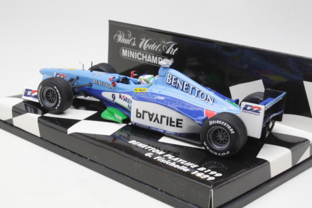 Benetton Playlife B199, F1 1999, G.Fisichella, no.9 - Sulje napsauttamalla kuva