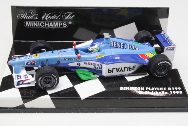 Benetton Playlife B199, F1 1999, G.Fisichella, no.9 - Sulje napsauttamalla kuva