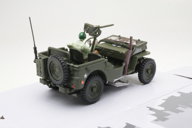 Jeep Willys 4X4 W Open Top + Gun & Man - Sulje napsauttamalla kuva