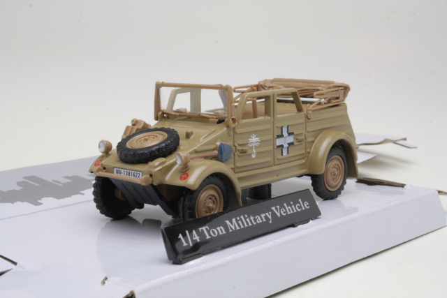 VW Typ 82 Cabriolet "Afrika Korps E.Rommel 1941", ruskea - Sulje napsauttamalla kuva