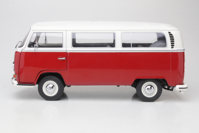 VW T2a Minibus 1967, punainen/valkoinen
