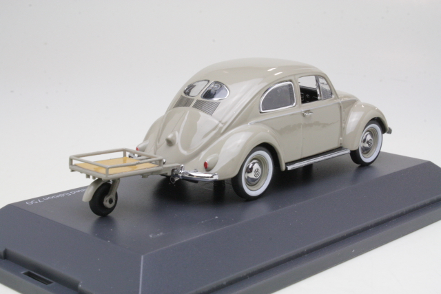 VW Beetle 1958 with Auto Porter, light brown - Click Image to Close