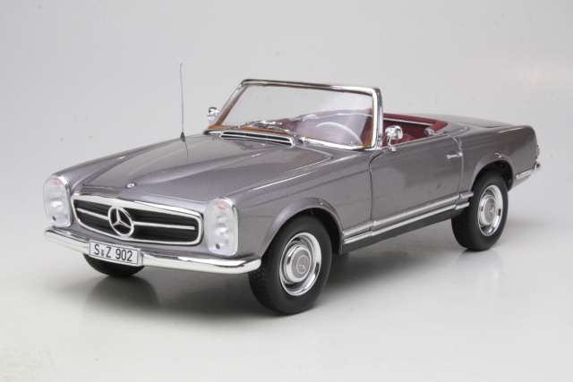 Mercedes 230SL 1963, harmaa - Sulje napsauttamalla kuva