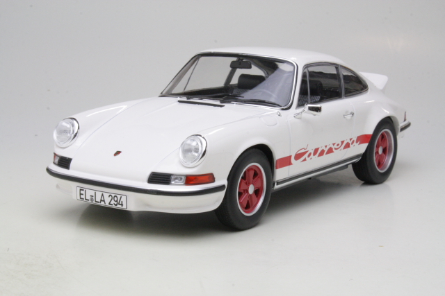 Porsche 911 RS 1973, valkoinen - Sulje napsauttamalla kuva