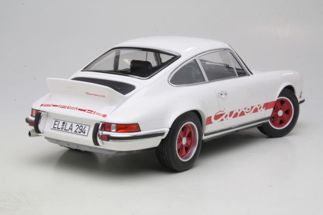 Porsche 911 RS 1973, valkoinen - Sulje napsauttamalla kuva