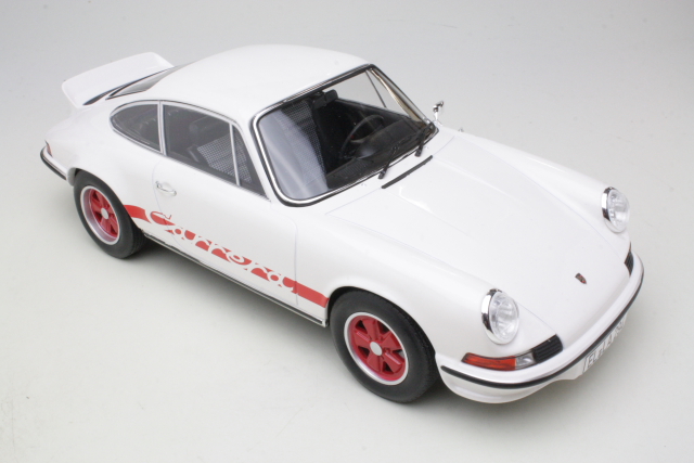 Porsche 911 RS 1973, valkoinen - Sulje napsauttamalla kuva