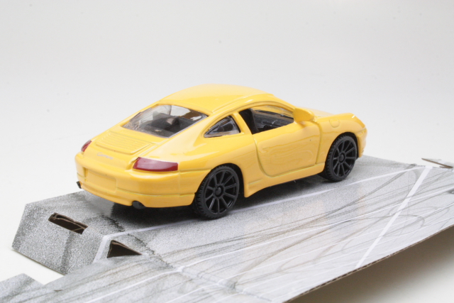 Porsche 911 Carrera, keltainen - Sulje napsauttamalla kuva
