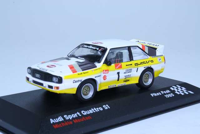 Audi Quattro Sport S1, Pikes Peak 1985, M.Mouton, no.1 - Sulje napsauttamalla kuva