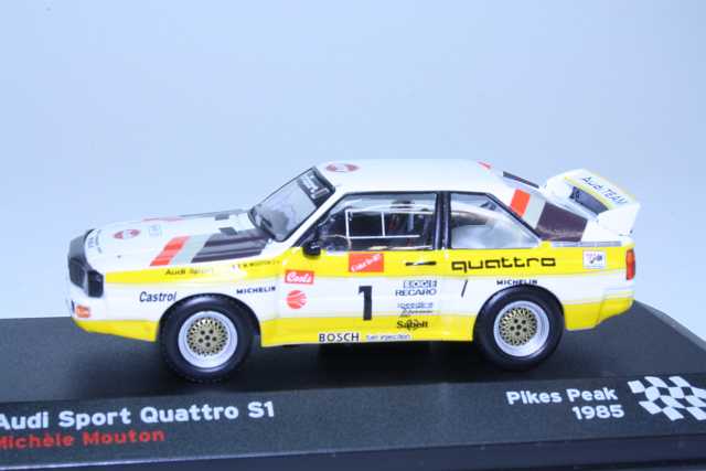 Audi Quattro Sport S1, Pikes Peak 1985, M.Mouton, no.1 - Sulje napsauttamalla kuva