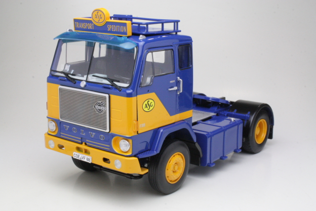 Volvo F88 1965, blue/yellow "ASG"