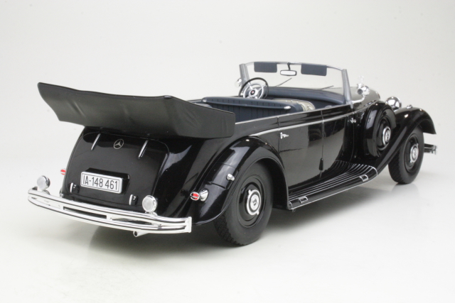 Mercedes 770 (w150) Convertible 1938, musta - Sulje napsauttamalla kuva