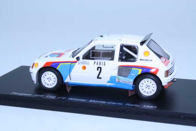 Peugeot 205 T16, 1st. Monte Carlo 1985, A.Vatanen, no.2 - Sulje napsauttamalla kuva