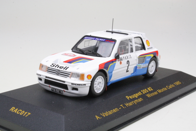 Peugeot 205 T16, 1st. Monte Carlo 1985, A.Vatanen, no.2