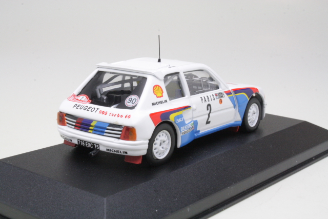 Peugeot 205 T16, 1st. Monte Carlo 1985, A.Vatanen, no.2 - Sulje napsauttamalla kuva