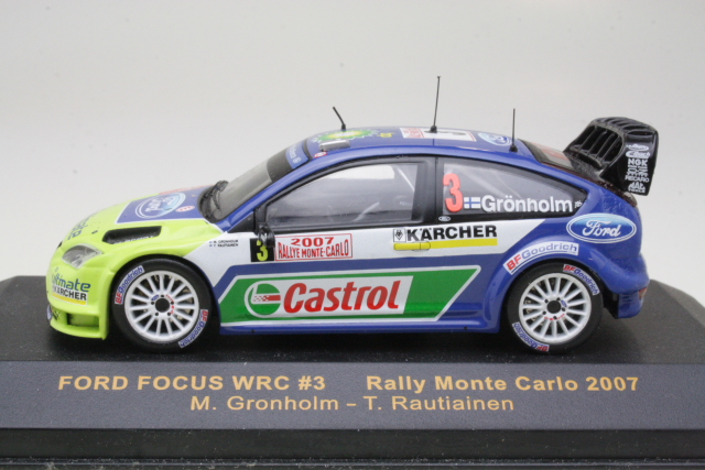 Ford Focus WRC, Monte Carlo 2007, M.Grönholm, no.3 - Sulje napsauttamalla kuva