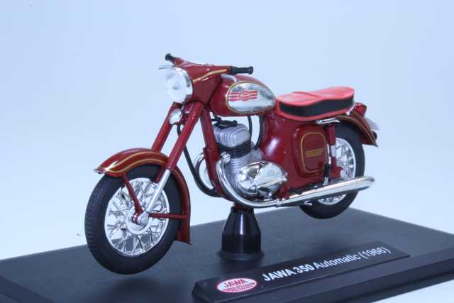 Jawa 350 Automatic 1966, tummanpunainen - Sulje napsauttamalla kuva