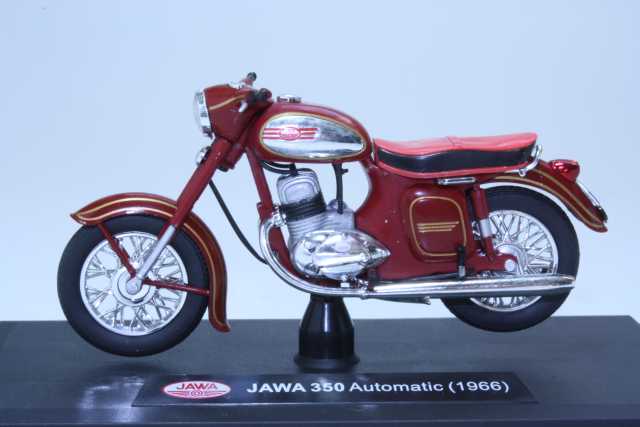 Jawa 350 Automatic 1966, tummanpunainen - Sulje napsauttamalla kuva