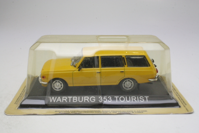 Wartburg 353 Tourist 1970, keltainen - Sulje napsauttamalla kuva