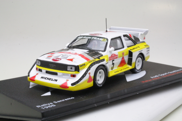 Audi Sport Quattro E2 S1, 1st. SanRemo 1985, W.Rohrl, no.5 - Sulje napsauttamalla kuva