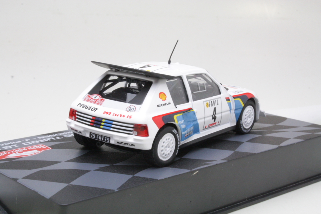 Peugeot 205 T16 Evo2, 5th. Monte Carlo 1986, J.Kankkunen, no.4 - Sulje napsauttamalla kuva