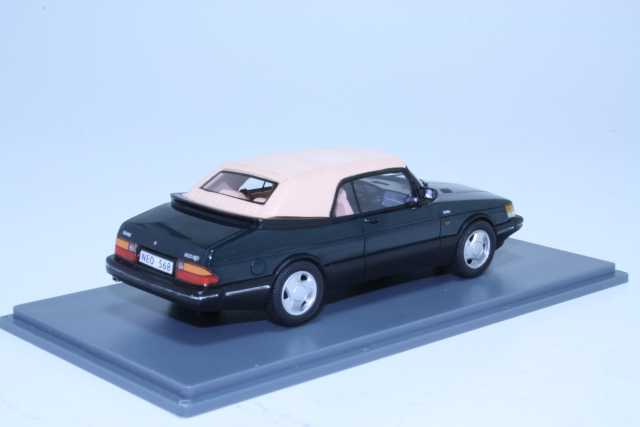 Saab 900 Cabriolet 1987 "katto kiinni", vihreä