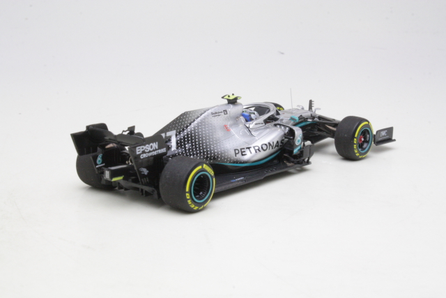 Mercedes AMG W10, 2nd. Chinese GP 2019, V.Bottas, no.77 - Sulje napsauttamalla kuva