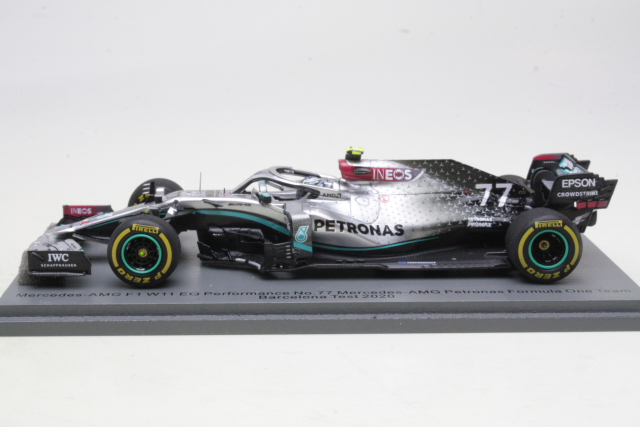 Mercedes AMG W11, Barcelona Test 2020, V.Bottas, no.77