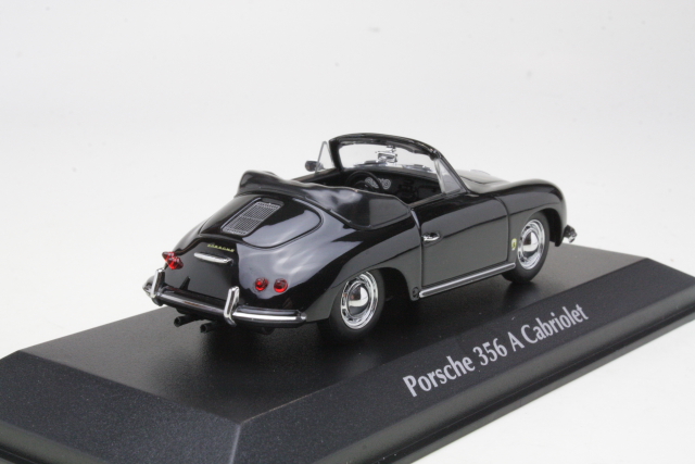 Porsche 356 A Cabriolet 1956, musta
