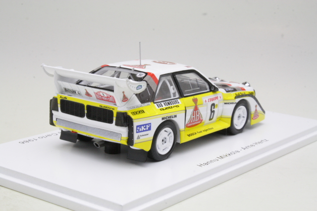 Audi Sport Quattro S1 E2, 3rd. Monte Carlo 1986, H.Mikkola, no.6