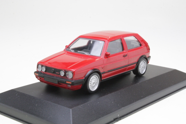 VW Golf GTi 1990, punainen - Sulje napsauttamalla kuva